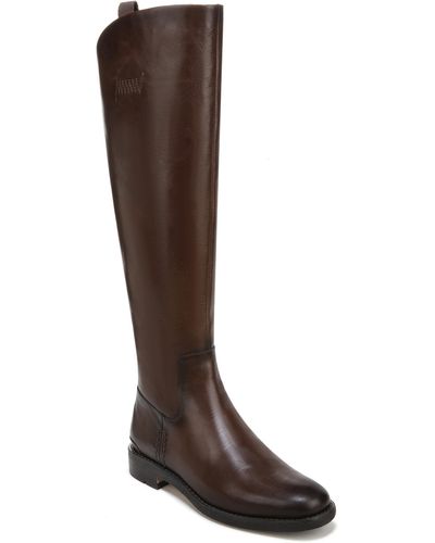 Franco Sarto Meyer Knee High Flat Boots - Brown