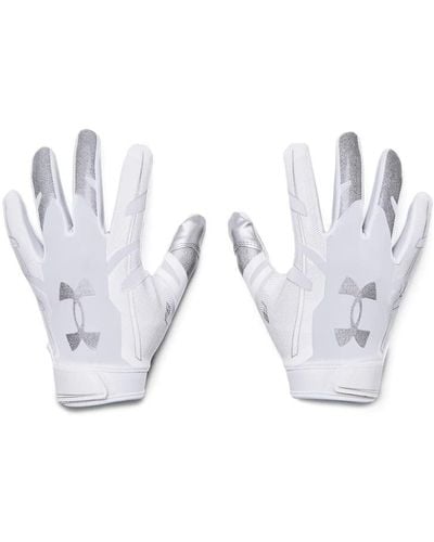Under Armour F8 Football Gloves , - White