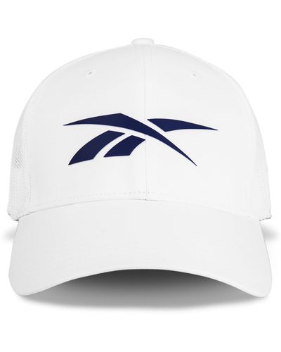 Reebok Elite Stretch Mesh-back Cap For And - White