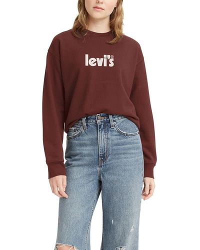 Levi's Graphic Standard Crewneck Sweatshirt, - Red