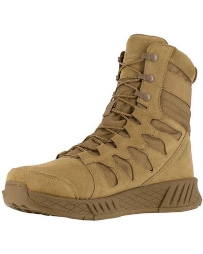 Reebok Work Floatride Energy Safety Toe 8" Tactical Boot with Side Zipper - Marrone