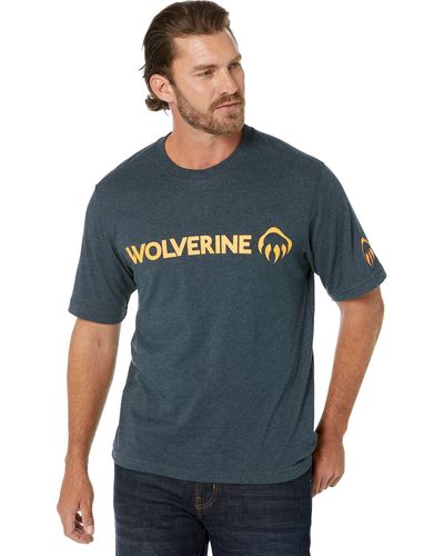 Wolverine Short Sleeve Graphic Tee - Blue