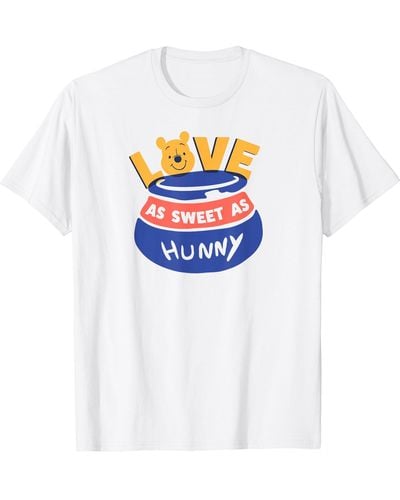 Amazon Essentials Winnie The Pooh Love As Sweet As Hunny Valentine's Day T-shirt - White