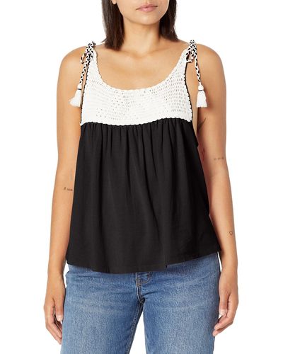 Lucky Brand Medium Crop Top Eyelet Square Neck Sleeveless Button-Up  Embroidered - $34 New With Tags - From Lori