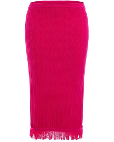 Guess Milana Shell Stitch Skirt - Pink