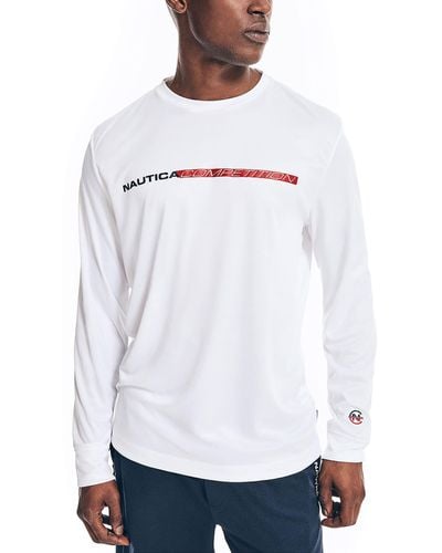 Nautica Competition Sustainably Crafted Long-sleeve T-shirt - White