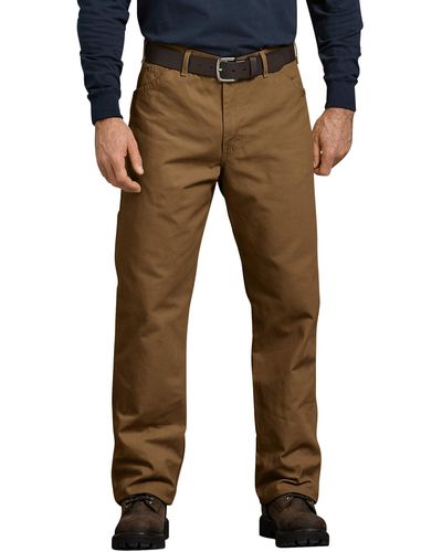 Dickies Relaxed Fit Straight Leg Duck Carpenter Jeans - Braun