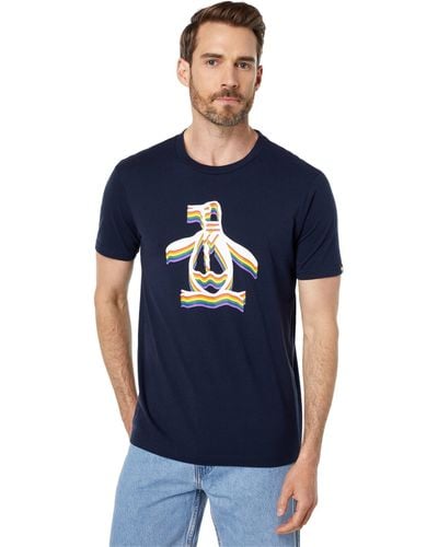 Original Penguin Rainbow Pete Pride T-shirt - Blue