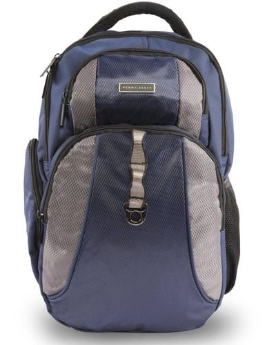 Perry Ellis P14 Business Laptop Backpack - Blue