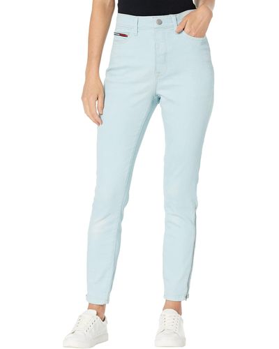 Tommy Hilfiger Adaptive Tommy Jeans Zip Curve Leggings - Blue
