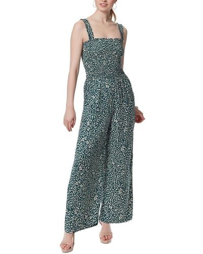 Jessica Simpson S Hailey Pull On Smocked Jumpsuit - Green