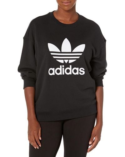 adidas Originals Trefoil Crew Sweatshirt - Black
