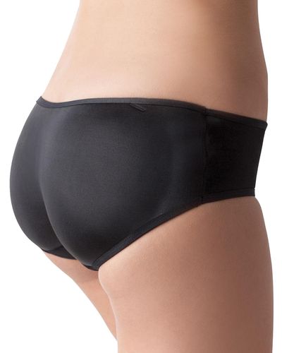 Maidenform Womens Padded Butt Panty Shapewear Briefs - Black