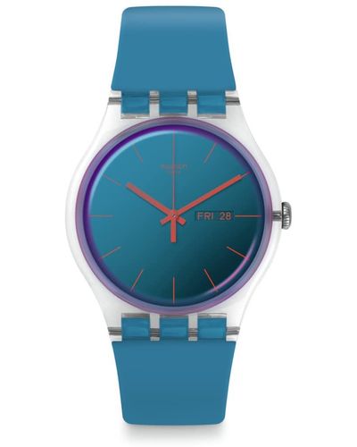 Swatch New Gent Biosourced Polablue Quartz Watch