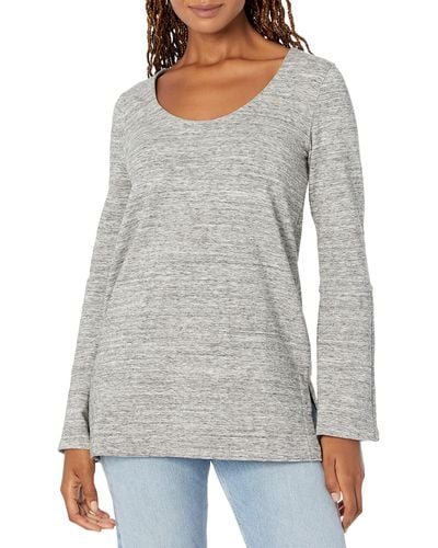 Daily Ritual Terry Cotton And Modal Square-sleeve - Gray