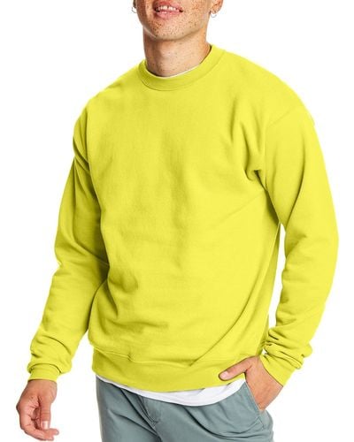 Hanes Mens Ecosmart Sweatshirt - Yellow