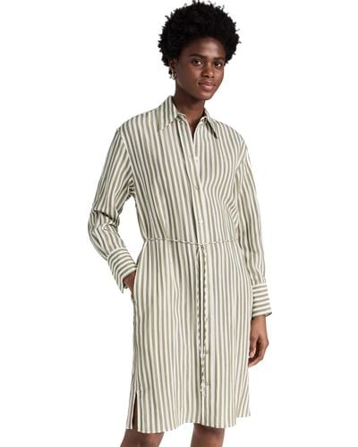 Vince Coast Stripe Short Shirt Dress - Multicolor