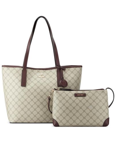 Nine West Delaine 2 In 1 Tote - Gray