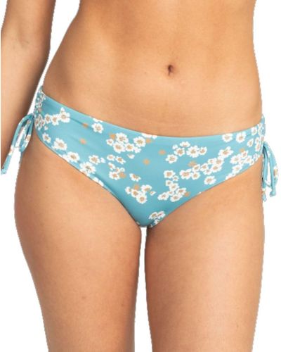 Roxy Standard Beach Classics Hispter Bikini Bottom - Blue