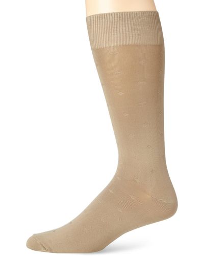 Perry Ellis Microlux Spaced Solid,beige,one Size - Natural