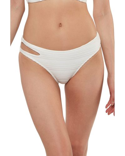Jessica Simpson Mix & Match Solid Spring Bikini Swimsuit Separates - White