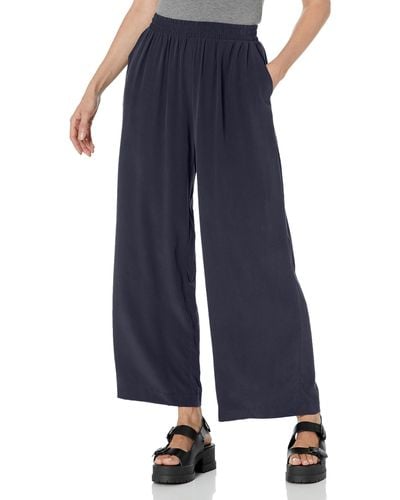 Splendid Alessandra Silk Wide Leg Pants - Blue