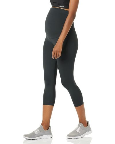 Amazon Essentials Leggings de maternidad de largo cropped con efecto remodelante y estilo deportivo Mujer - Negro