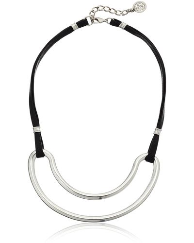 Ben-Amun Industria Leather Necklace - White