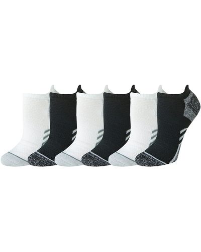 Amazon Essentials Performance Zone Cushion Athletic Tab Socks - Black