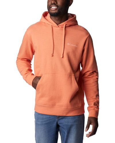 Columbia Viewmont Ii Sleeve Graphic Hoodie Hooded Sweatshirt - Orange