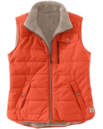 Carhartt Utility Sherpa Lined Vest - Red