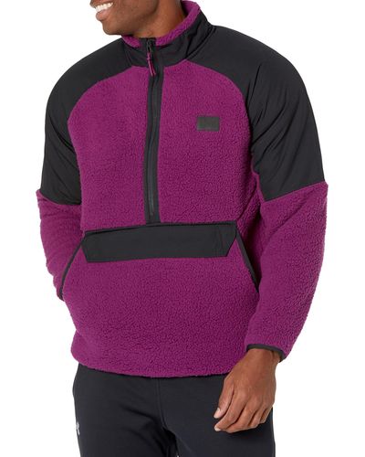 Under Armour S Legacy Sherpa 1/2 Zip Soft Shell, - Purple