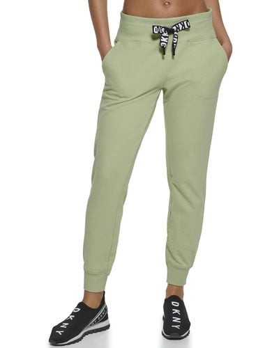 DKNY Fleece Jogger Sweatpant With Pockets - Green