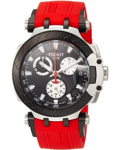 Tissot T-race Chrono Quartz Stainless Steel Casual Watch Red T1154172705100