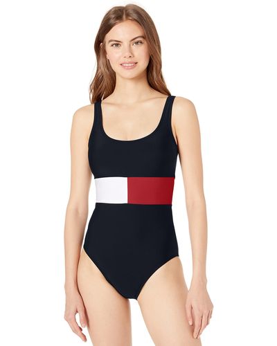 Tommy Hilfiger Star Power One-piece Swimsuit - Blue