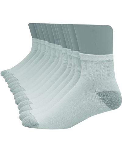Hanes Ultimate Big & Tall X-temp Cool Comfort Ankle Socks - Blue