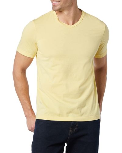 Velvet By Graham & Spencer Samsen Short Sleeve Shirt - Yellow