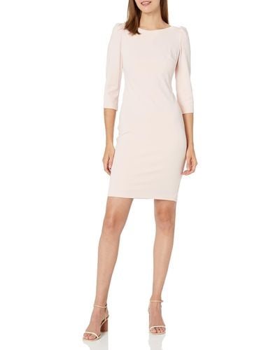 Calvin Klein Fitted Cocktail Sheath Dress - Multicolor