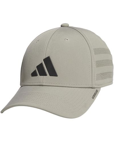 adidas Gameday Structured Stretch Fit Hat 4.0 - Grey