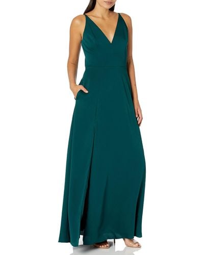Dress the Population S Parker Fit And Flare Maxi Special Occasion - Green