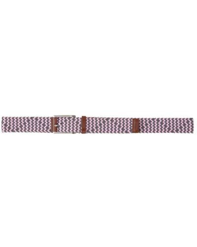 PUMA Golf 2021 Pars & Stripes Weave Belt - Purple