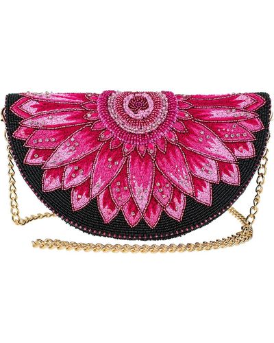 Mary Frances Flirty Crossbody Clutch Handbag - Pink
