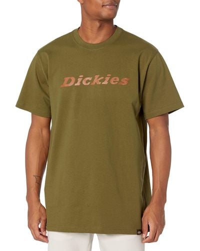 Dickies Short Sleeve Wordmark Graphic T-shirt - Green