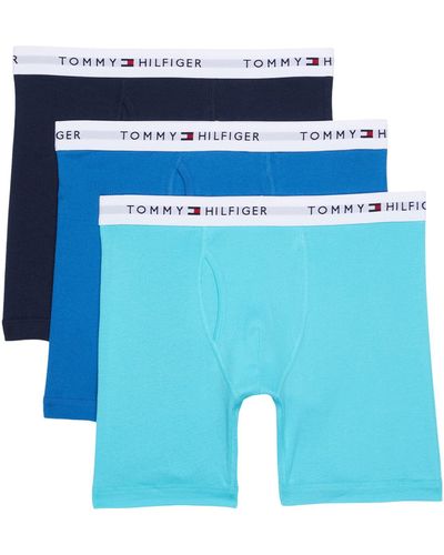 Tommy Hilfiger Underwear Cotton Classics 3-pack Boxer Brief - Blue