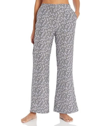 Rebecca Taylor Silk Pajama Pant - Gray
