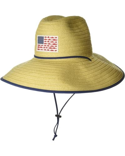 Columbia Pfg Straw Lifeguard Hat - Yellow