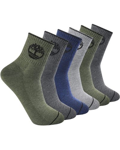 Timberland 6-pack Quarter Socks - Green