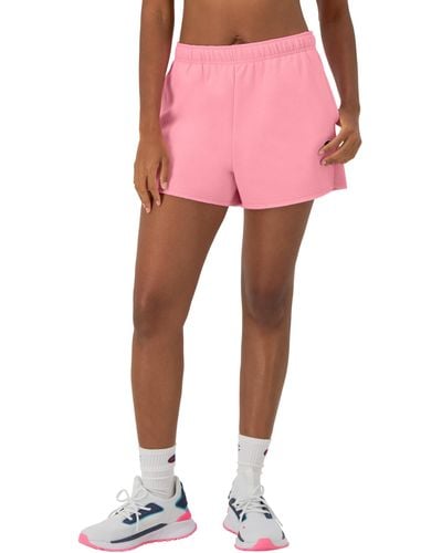 Champion , Powerblend, Comfortable Fleece Shorts For , 3", Marzipan Pink, Xx-large