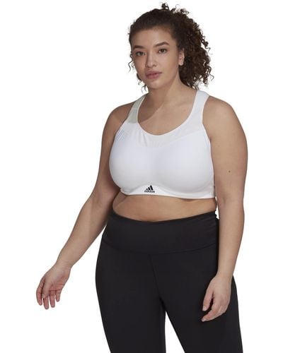 adidas Tlrd Impact Training High-support Bra (plus Size) - Gray