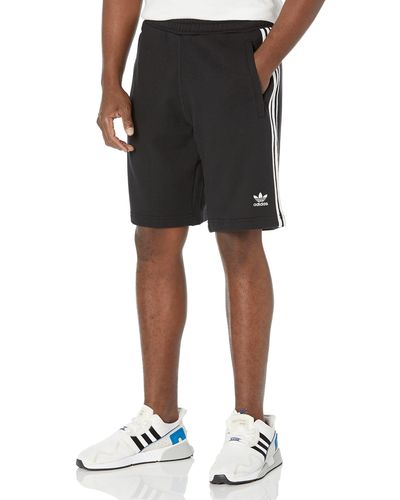 adidas Originals Mens Adicolor Classics 3-stripes Sweat Shorts - Black
